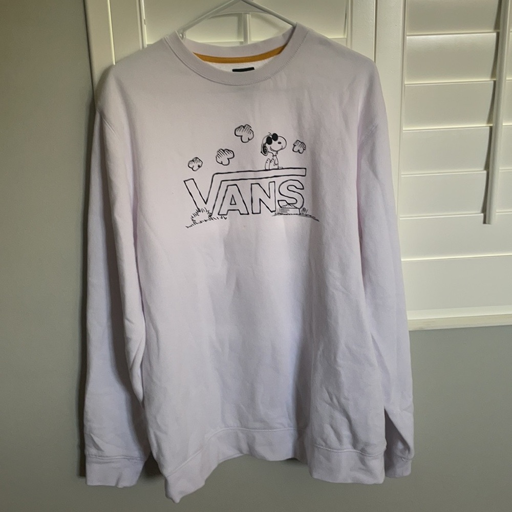 Vans x Peanuts white long sleeve pullover